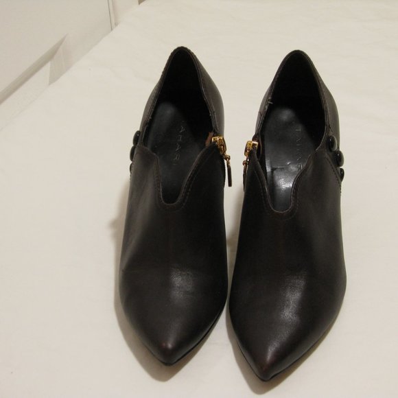 Tahari Brown Ankle Boots with Heels - Picture 5 of 9